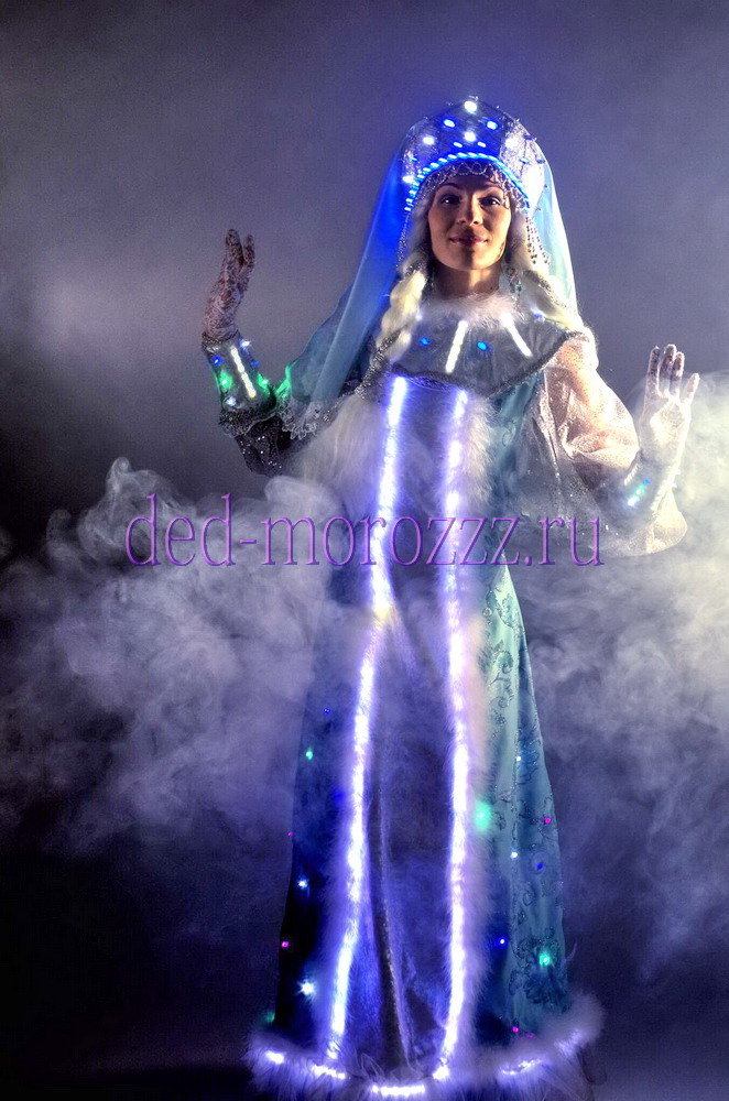 Дед Мороз и Снегурочка с диодным шоу