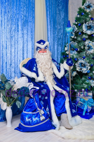 Дед Мороз и Снегурочка с лемуром