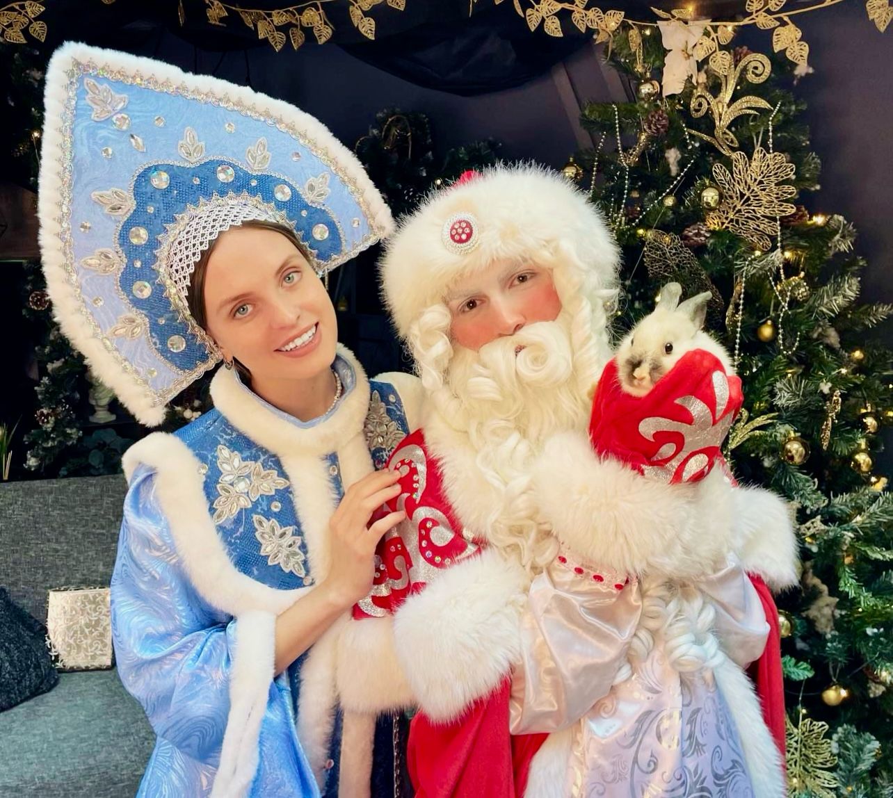 VIP Дед Мороз и Снегурочка: Анастасия и Игорь с трюками